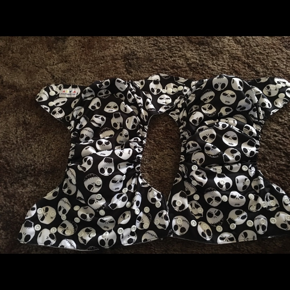 Jack skellington cloth diapers